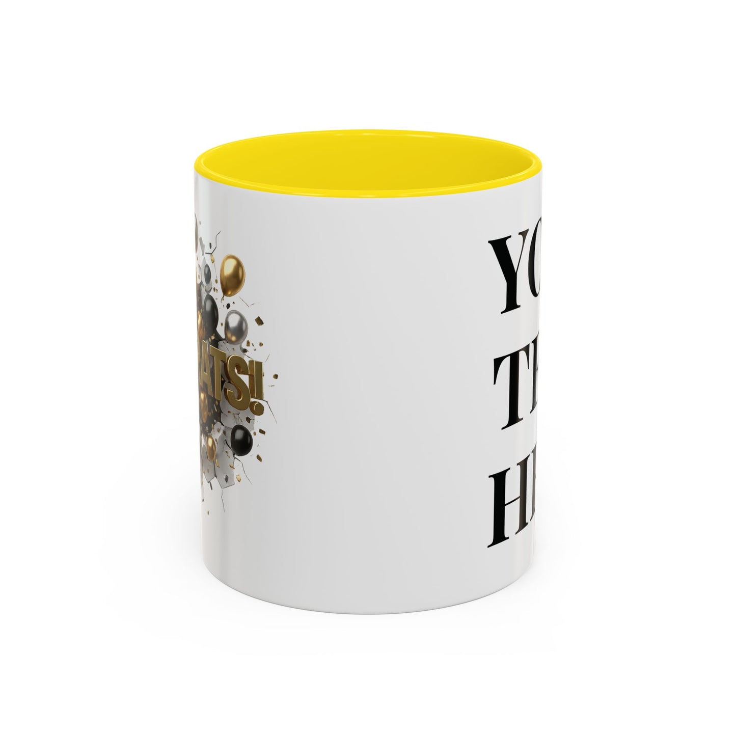 Personalized Congrats Mug, Custom Graduation Gift, Promotion Coffee Cup, New Dad Present, Teacher Appreciation Gift, Custom Name Cups