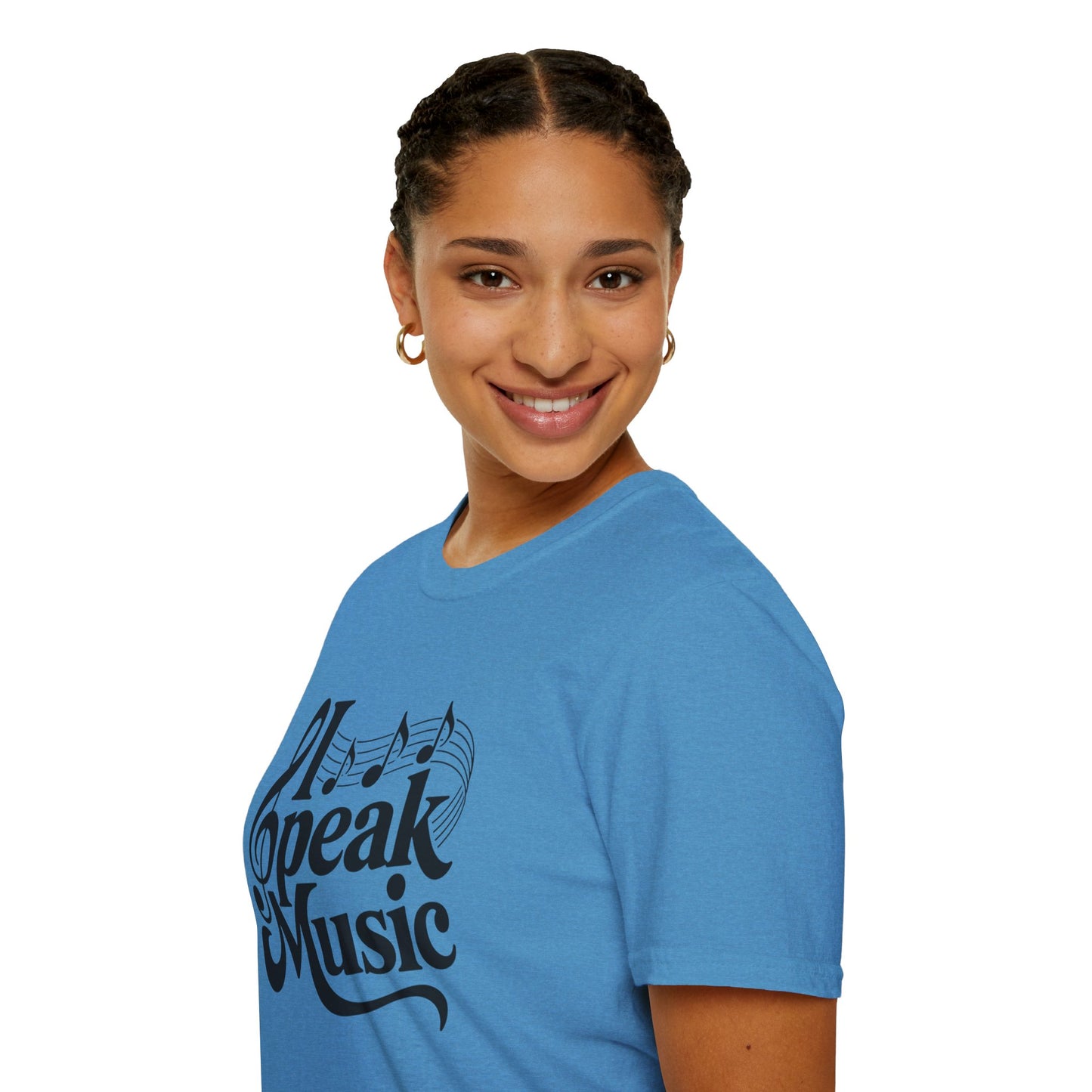 I Speak Music Shirt | Funny Music Lover T-Shirt | Gift for Musicians, Choir, Band Teachers & Music Students | Treble Clef Graphic Tee