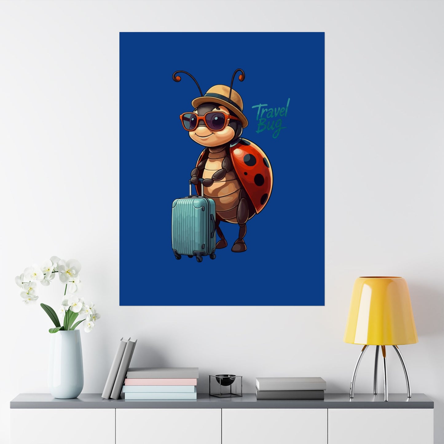 Vertical Poster - Travel Bug Ladybug