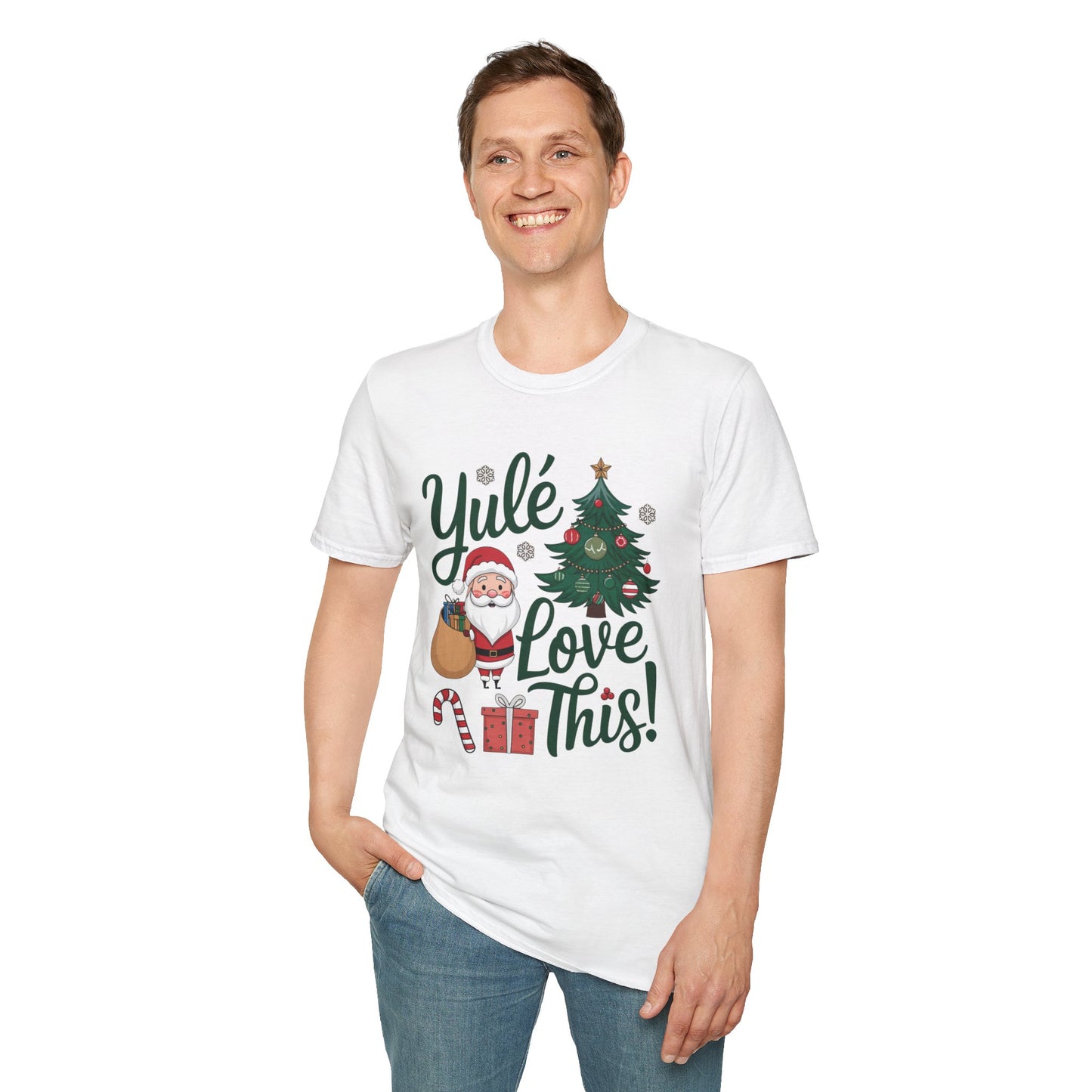 Yulé Love This Christmas T-Shirt, Funny Santa Holiday Tee, Cute Pun Xmas Shirt, Festive Unisex Top, Fun Gift For Friends And Family