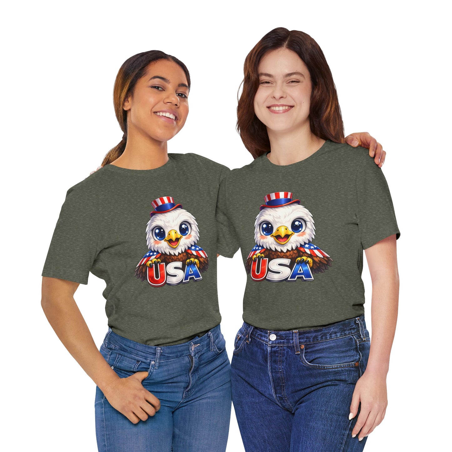 Cute USA Eagle Shirt, Patriotic Eagle T Shirt, Fourth Of July Shirt, American Flag Eagle Tee, Freedom Graphic Shirt, USA Pride Top