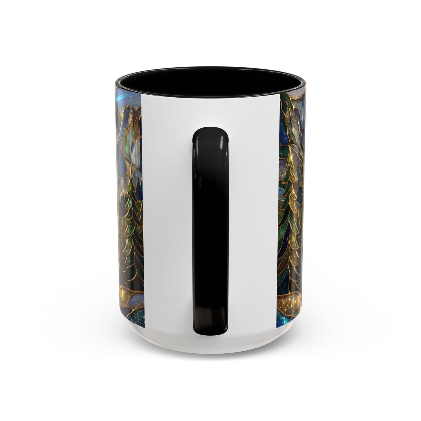 Stained Glass Yosemite Mug, Yosemite Mountain Coffee Cup, Waterfall Landscape Art Mug, Scenic Nature Mug, Yosemite Gift, Outdoor Lover Gift