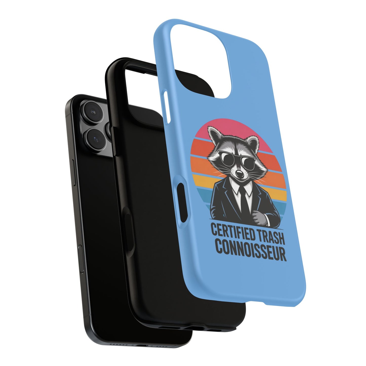 Humorous Raccoon Phone Case - Certified Trash Connoisseur