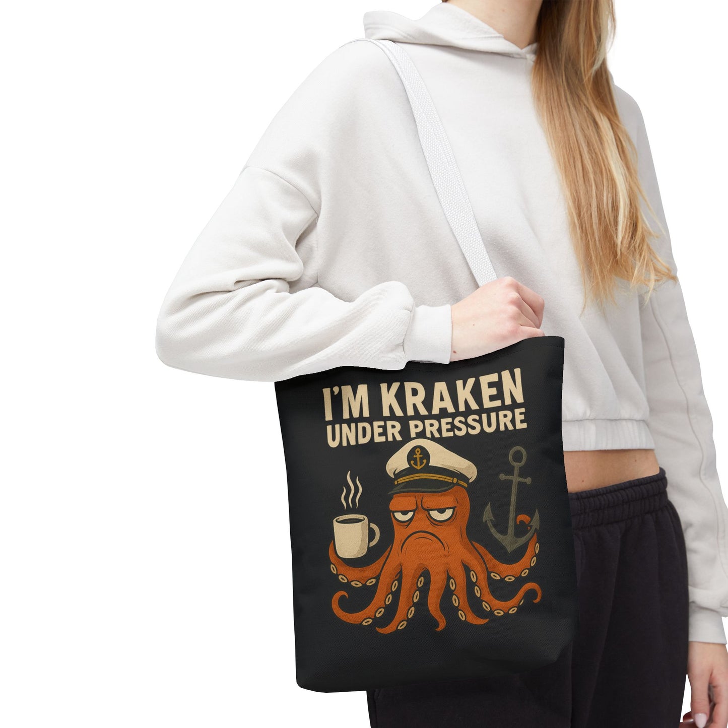 Stressed Octopus Tote Bag Nautical Bag Beach Tote Ocean Reusable Bag Seaside