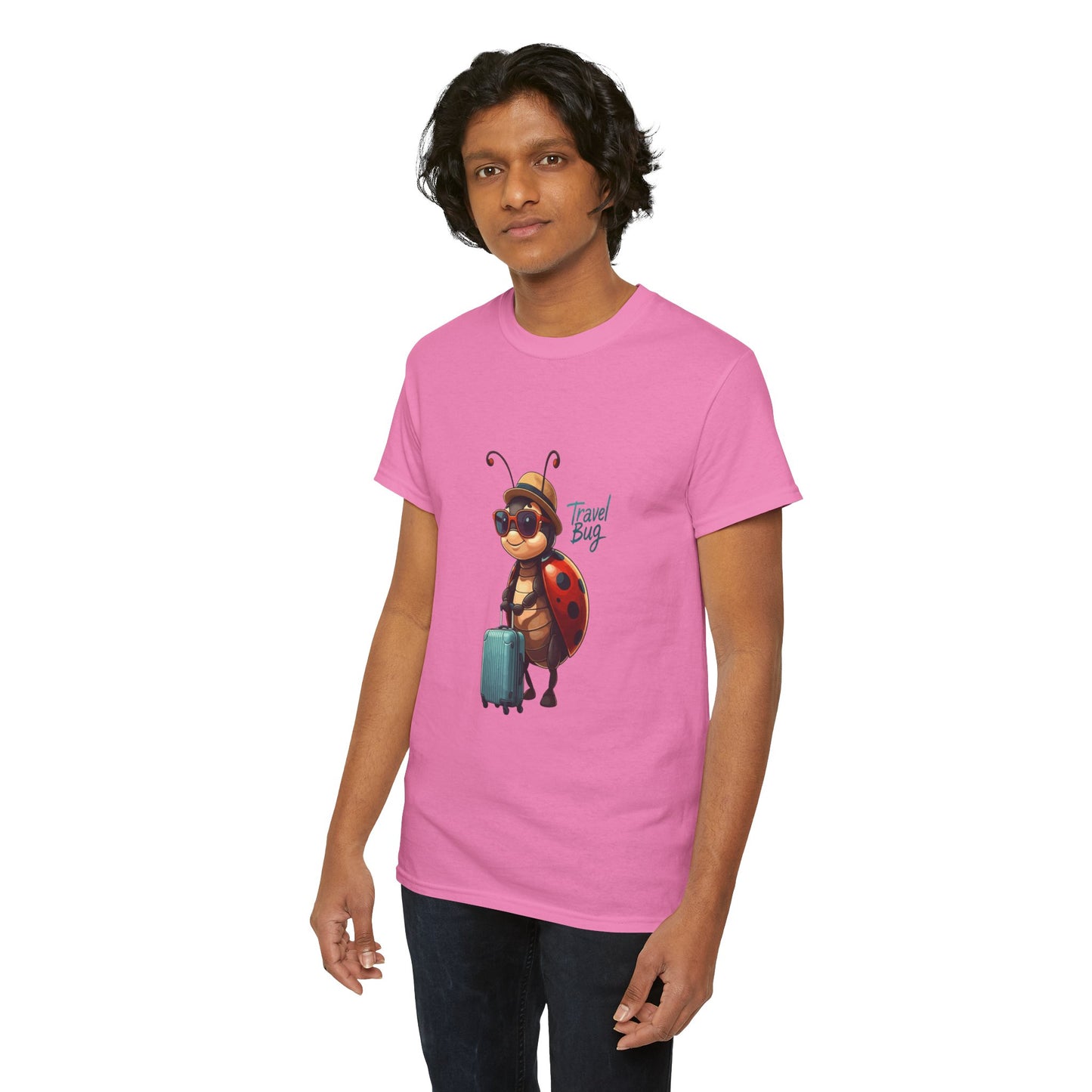 Travel Bug T-Shirt – Cute Ladybug Travel Tee | Funny Wanderlust Shirt for Travel Lovers | Unisex Graphic Tee Gift for Adventurers