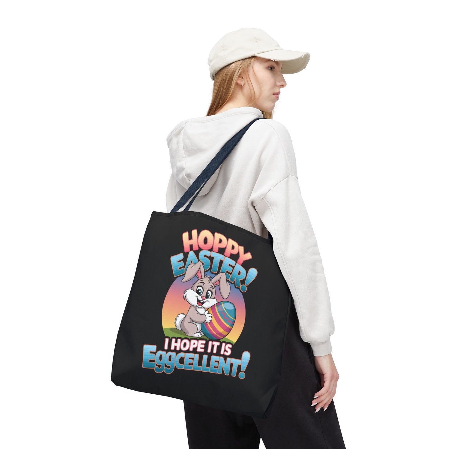 Happy Easter Tote Bag Eggcellent Bunny Design Easter Bag Easter Gift Easter Tote Accessory