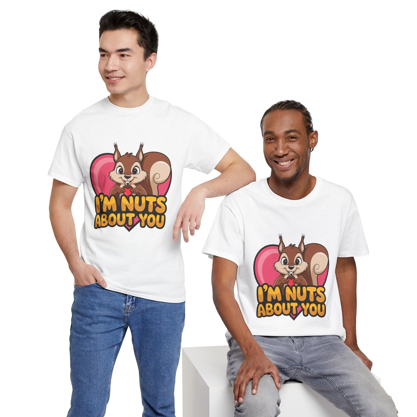 I’m Nuts About You Shirt, Funny Valentine Shirt, Squirrel Love T Shirt, Cute Animal Pun Tee, Valentine Gift For Him Her