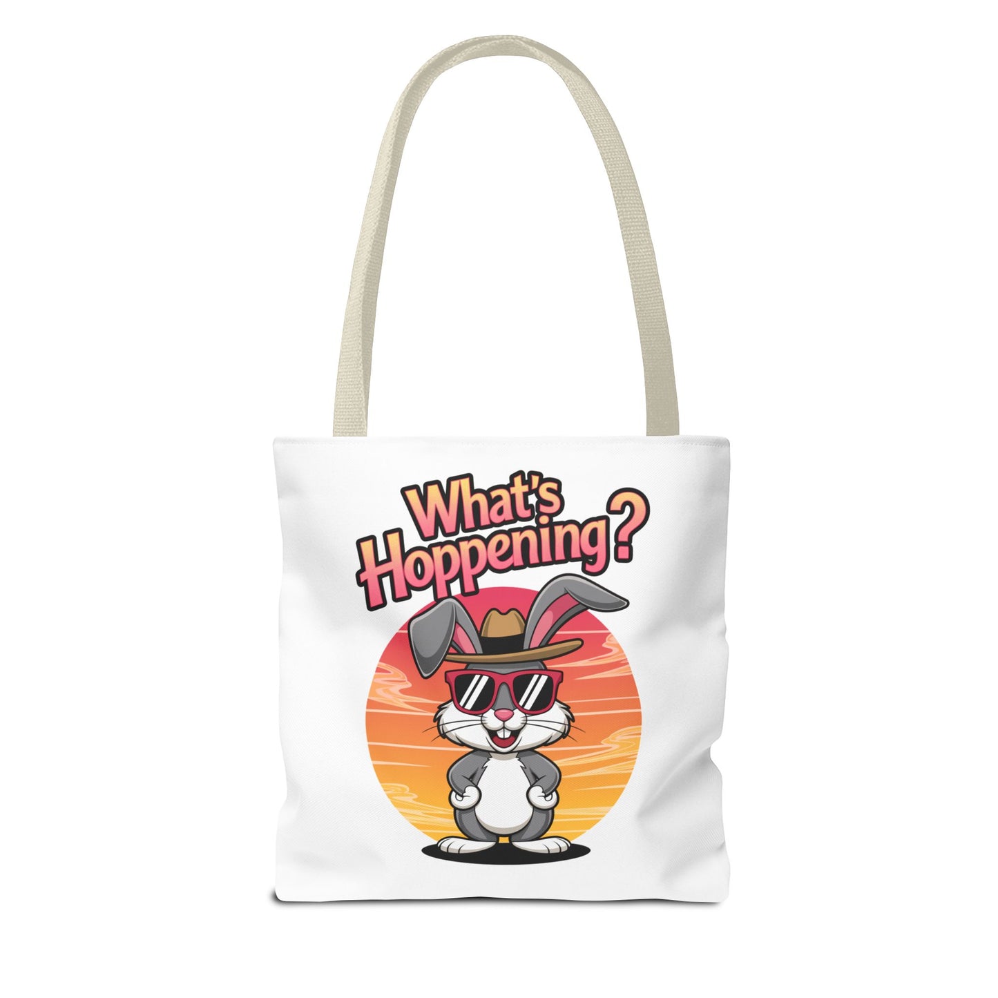 Bunny Tote Bag - 'What's Hoppening'