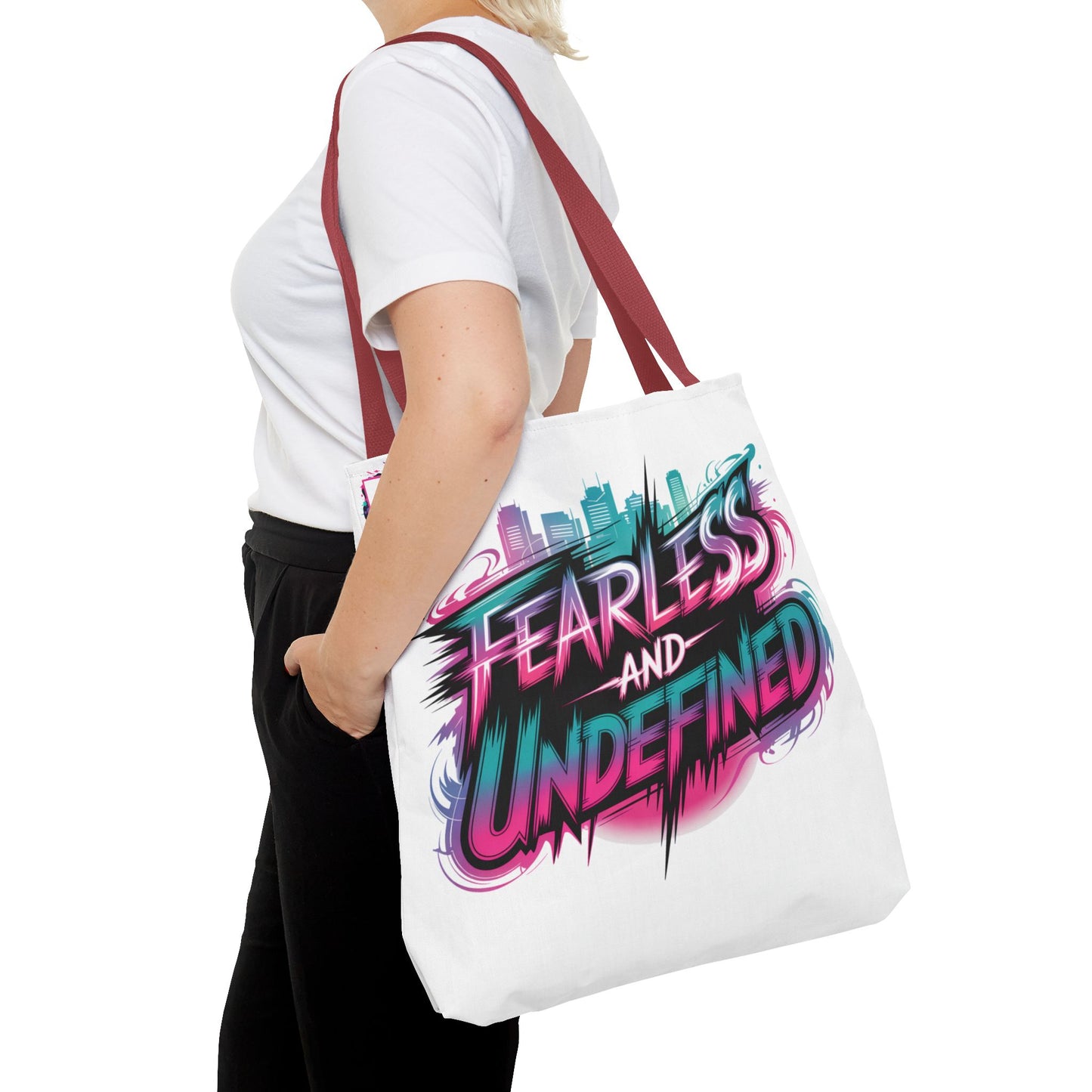 Custom Name Tote Bag | Fearless and Undefined Design | K-Pop Inspired Gift for Fans | Personalized Bold Aesthetic Bag | Trendy Streetwear Tote
