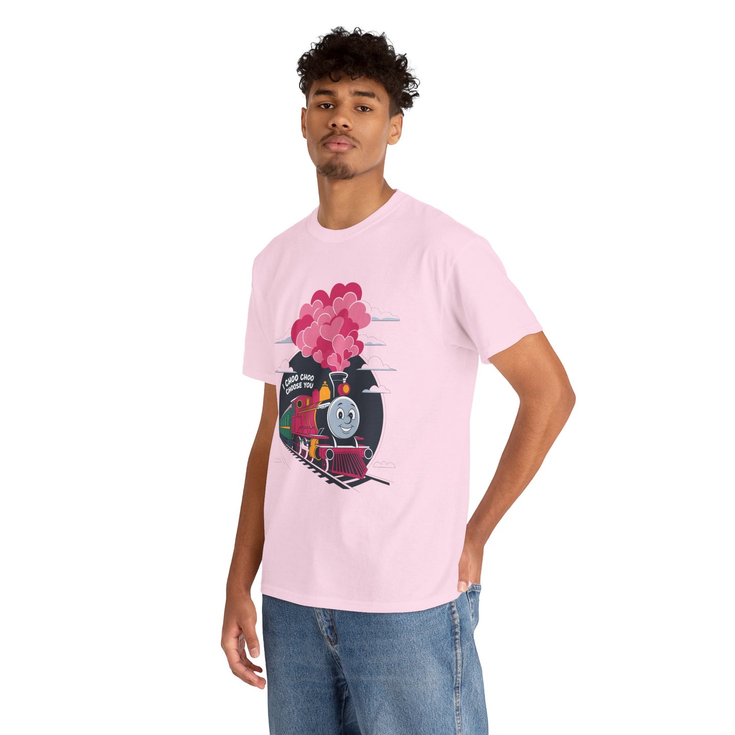 I Choo Choo Choose You Shirt, Cute Train Valentine Tee, Funny Love Graphic TShirt, Romantic Gift For Him Her, Valentine Pun Shir