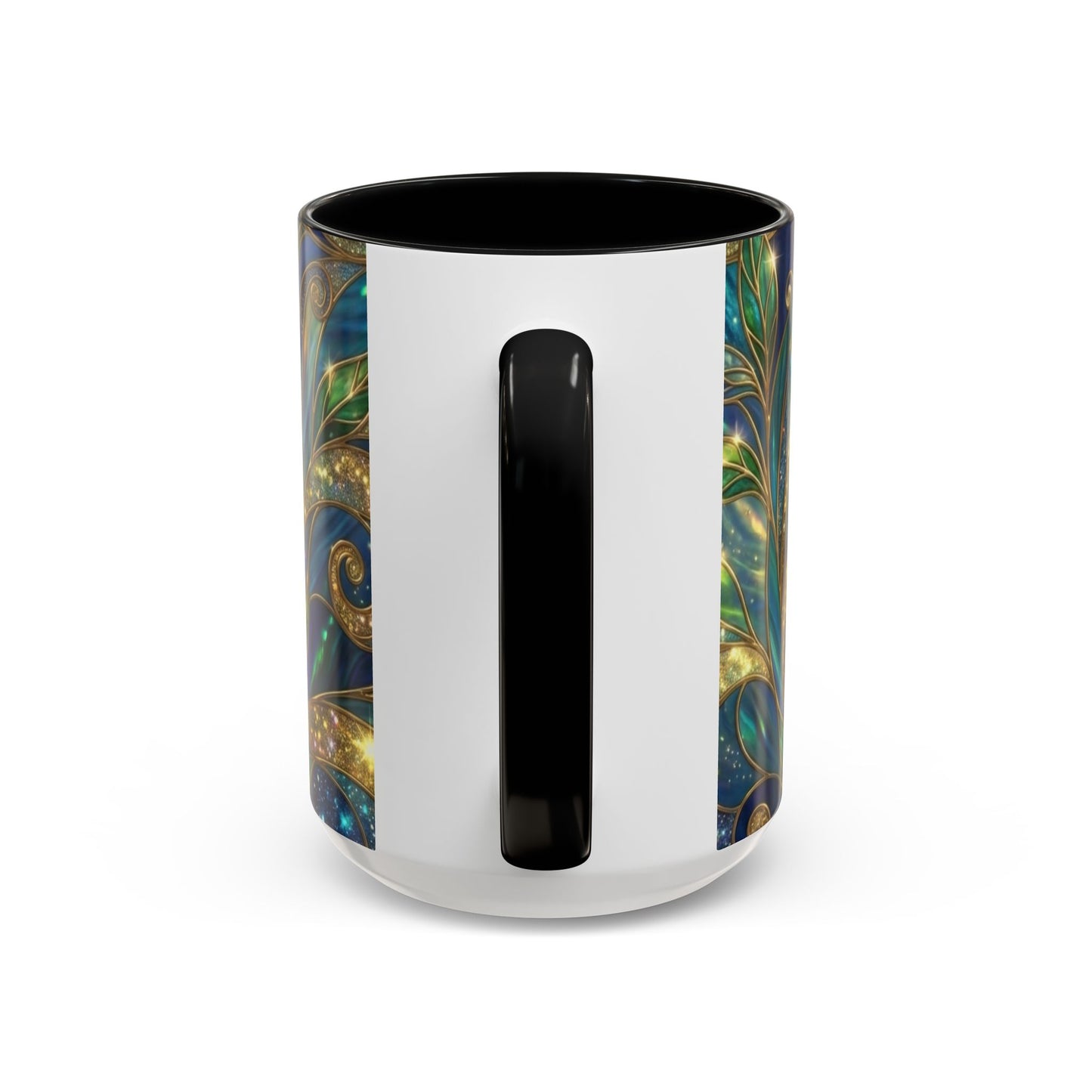 Stained Glass Hummingbird Mug, Colorful Floral Coffee Cup, Bird And Flower Art Mug, Nature Lover Gift, Artistic Garden Mug, Unique Gift