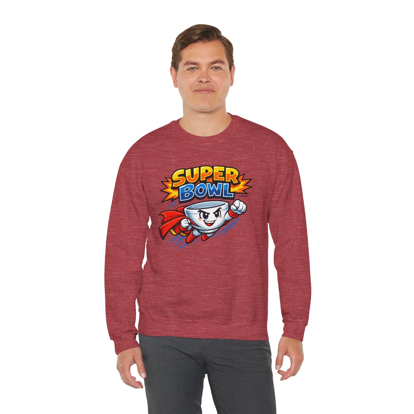 Super Bowl Sweatshirt, Funny Super Bowl Crewneck, Football Party Sweatshirt, Game Day Pullover, Bowl Pun Shirt, Unisex Graphic Crew