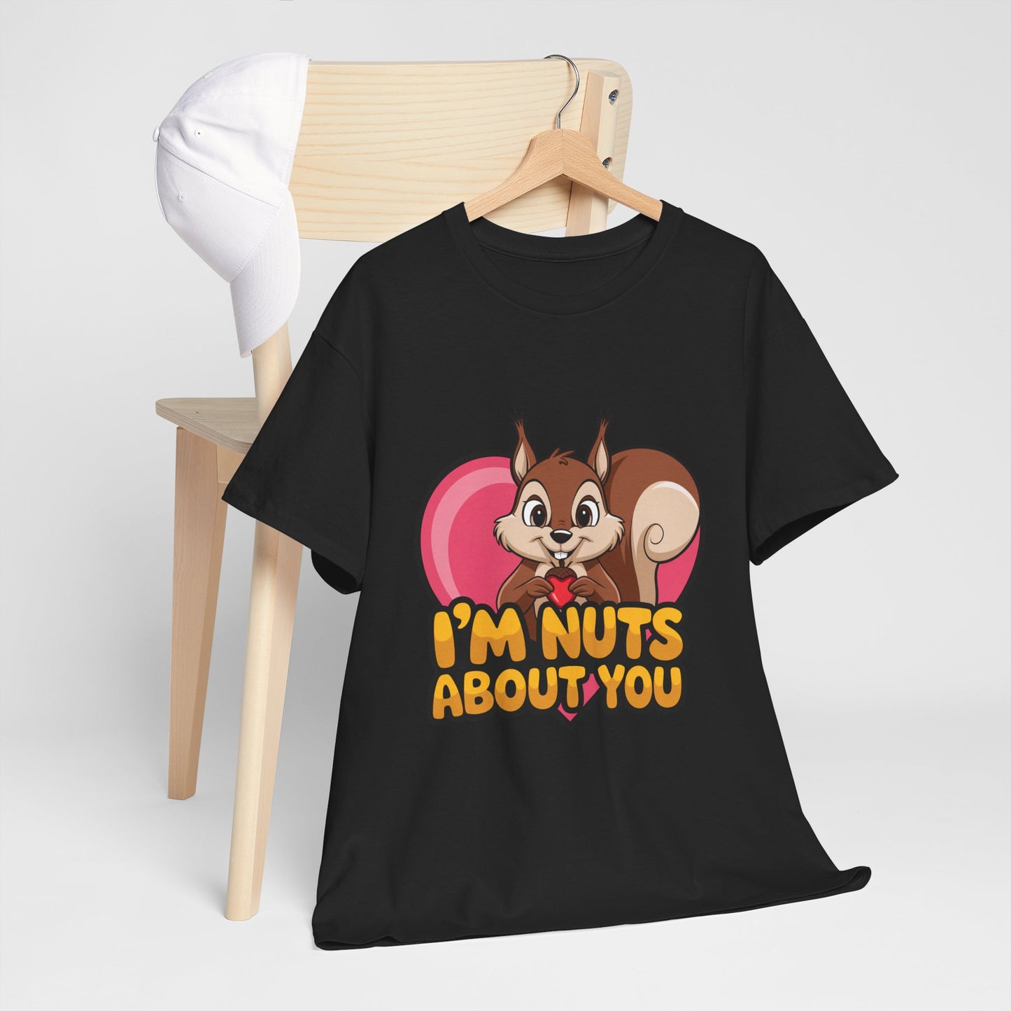 I’m Nuts About You Shirt, Funny Valentine Shirt, Squirrel Love T Shirt, Cute Animal Pun Tee, Valentine Gift For Him Her