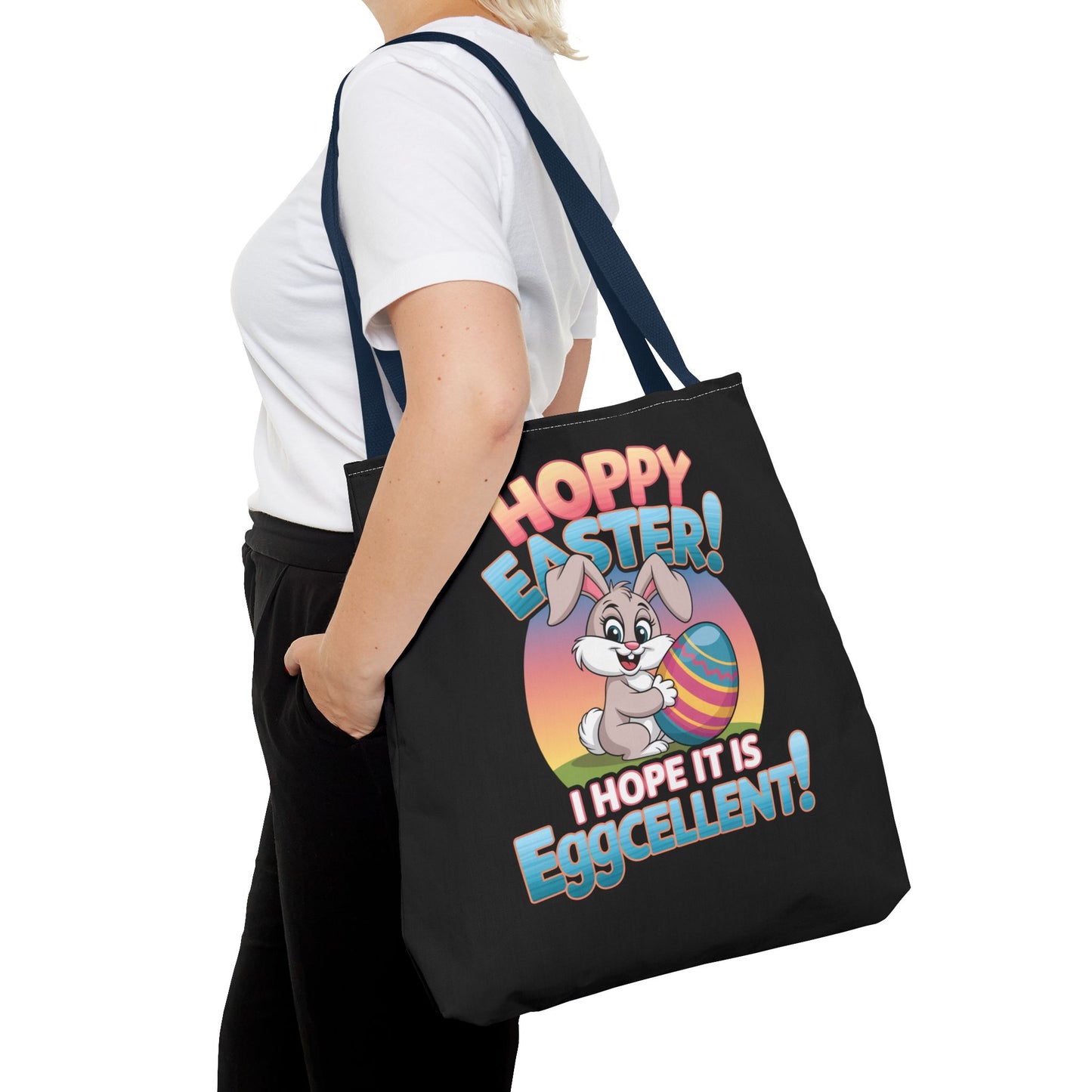 Happy Easter Tote Bag Eggcellent Bunny Design Easter Bag Easter Gift Easter Tote Accessory