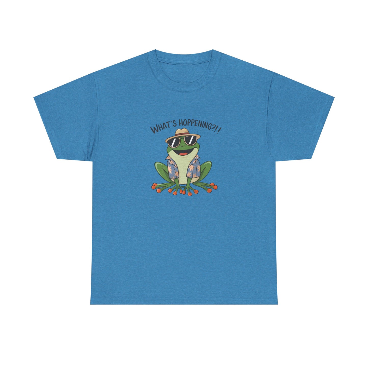 Funny Frog Shirt | What’s Hoppening T-Shirt | Cool Frog Graphic Tee | Amphibian Dad Joke Shirt | Cottagecore Animal Lover Gift
