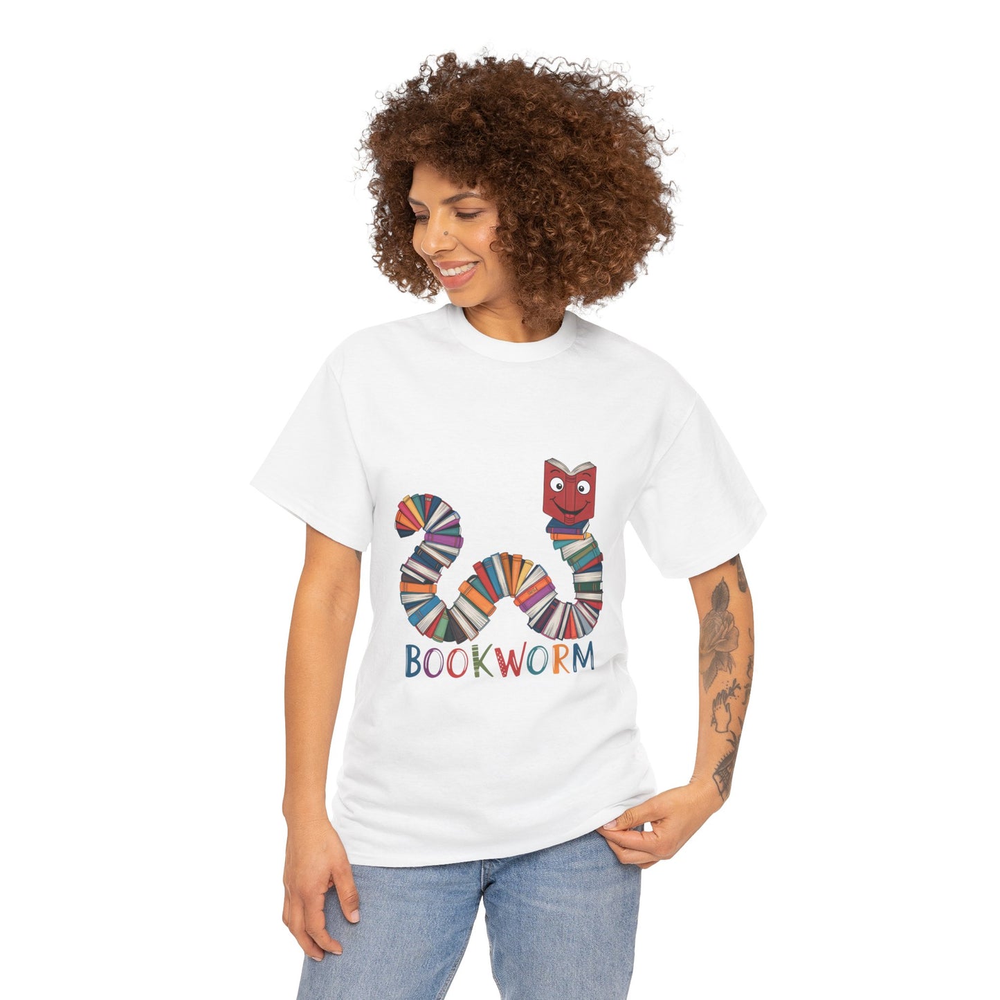 Cute Bookworm Shirt – Funny Reading Lover Tee – Teacher Gift – Kids Book Tee – Unisex Book Nerd Shirt – Book Club Graphic T-Shirt