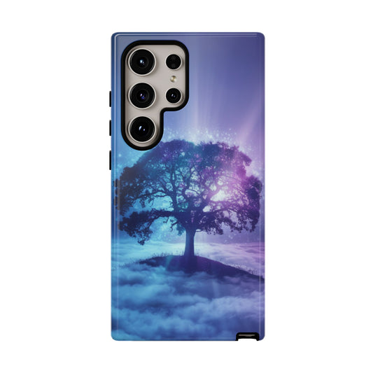 Samsung Phone Case - Dreamy Tree in the Clouds Design