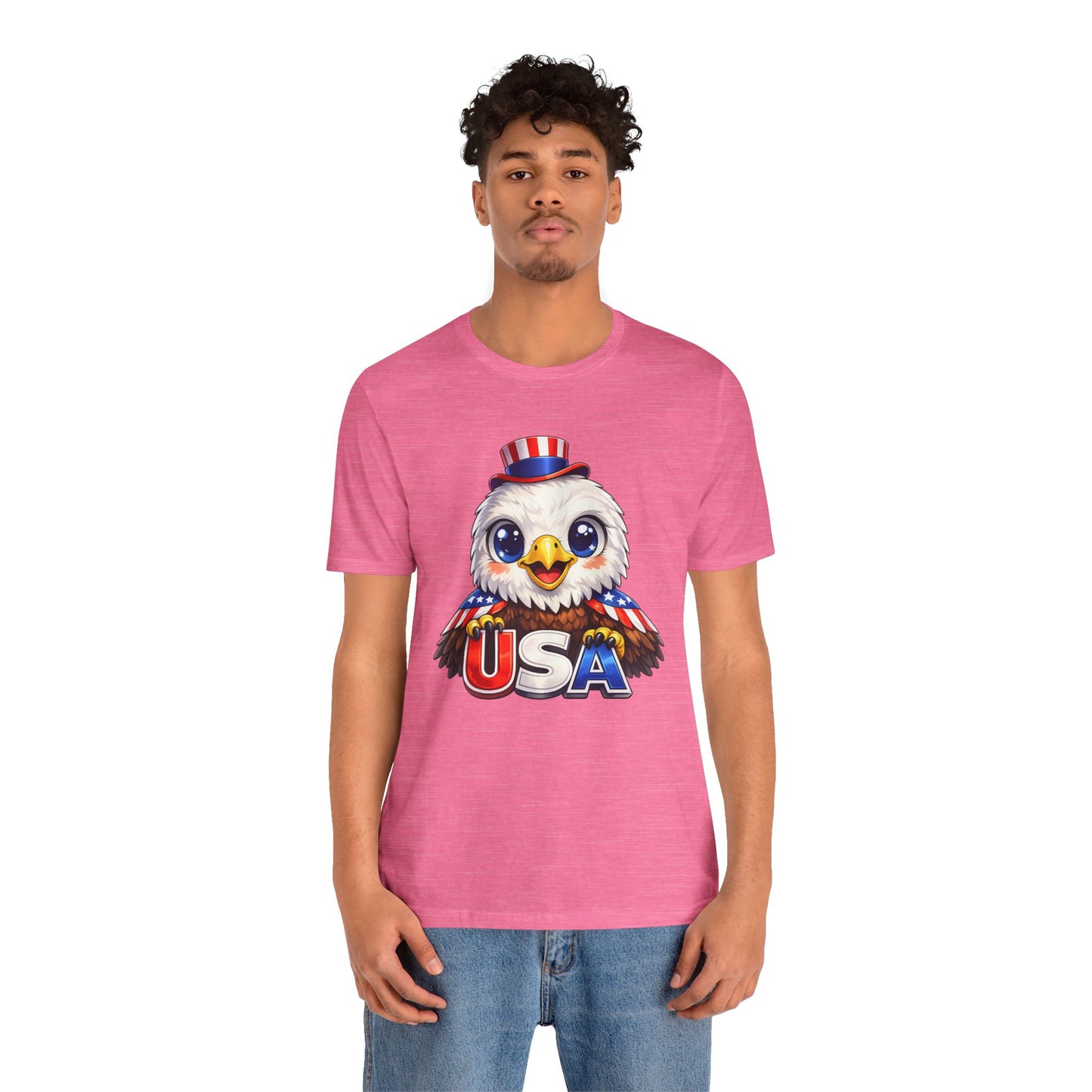 Cute USA Eagle Shirt, Patriotic Eagle T Shirt, Fourth Of July Shirt, American Flag Eagle Tee, Freedom Graphic Shirt, USA Pride Top
