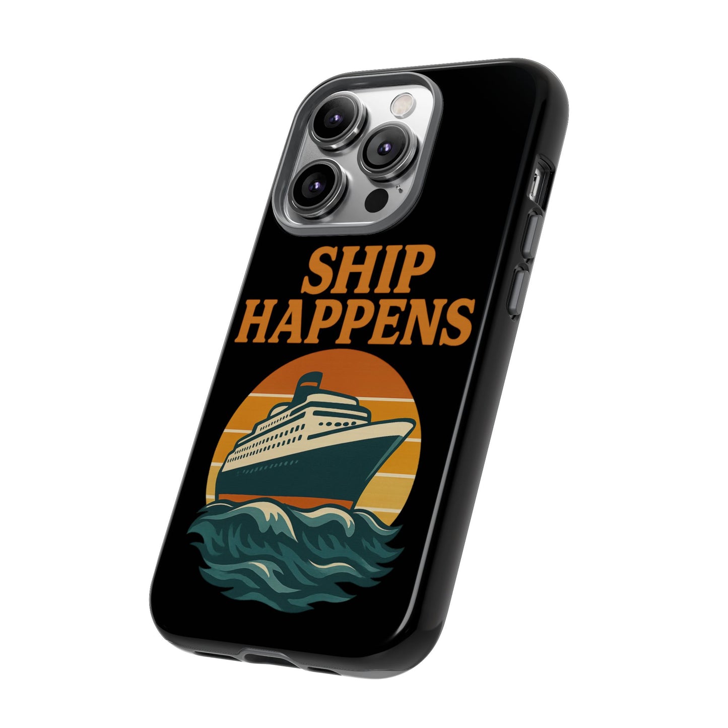 iPhone Case Ship Happens Sunset Cruise Case Gift for Travel Lovers Nautical Phone Case Cruise Accessory