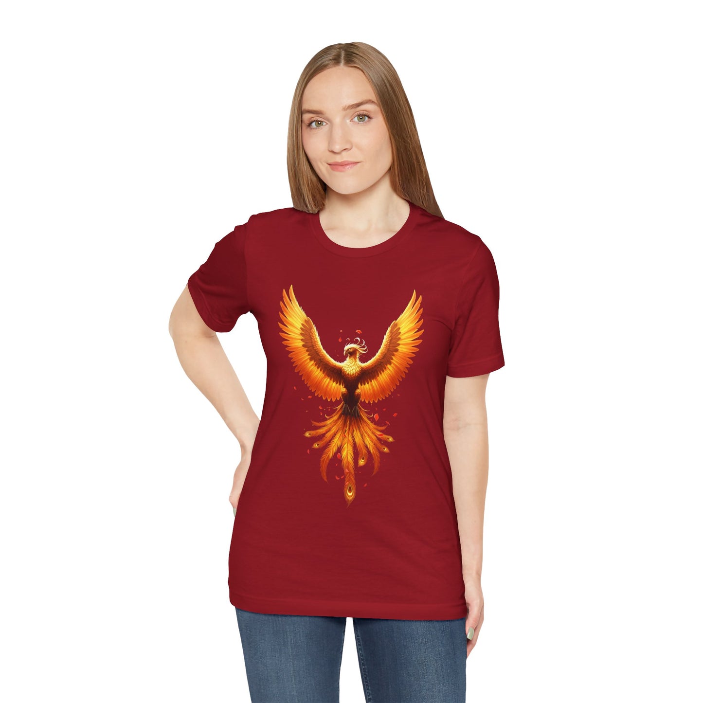 Phoenix Rising Shirt • Fiery Phoenix Graphic Tee • Rebirth Transformation Myth Shirt • Firebird Art Tee • Unisex Gift Tee XS‑5XL