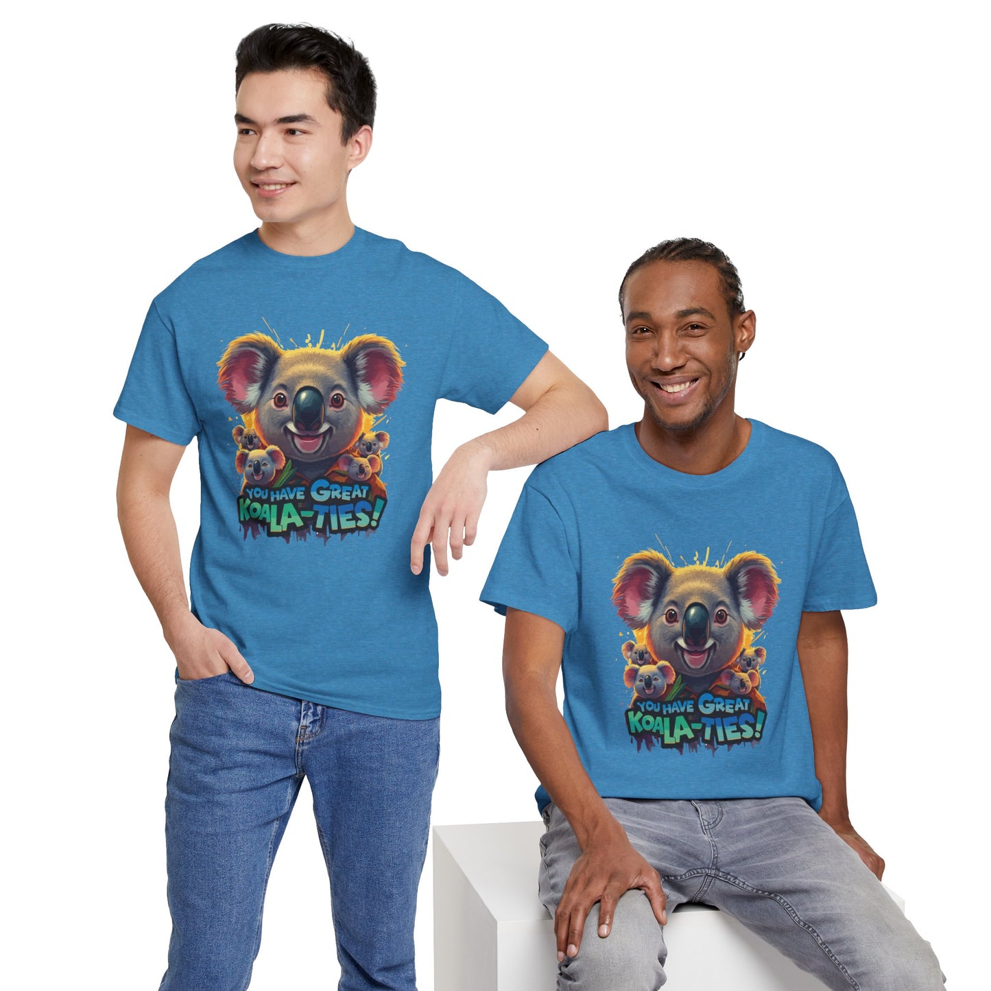 You Have Great Koala‑ties Tee – Cute Koala Pun T‑Shirt, Animal Lover Gift, Funny Wildlife Graphic, Unisex Casual Tee