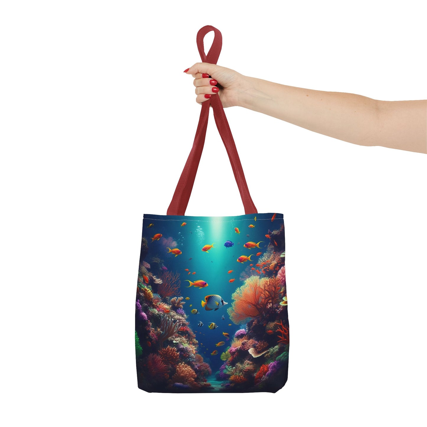 Coral Reef Illustrated Tote Bag
