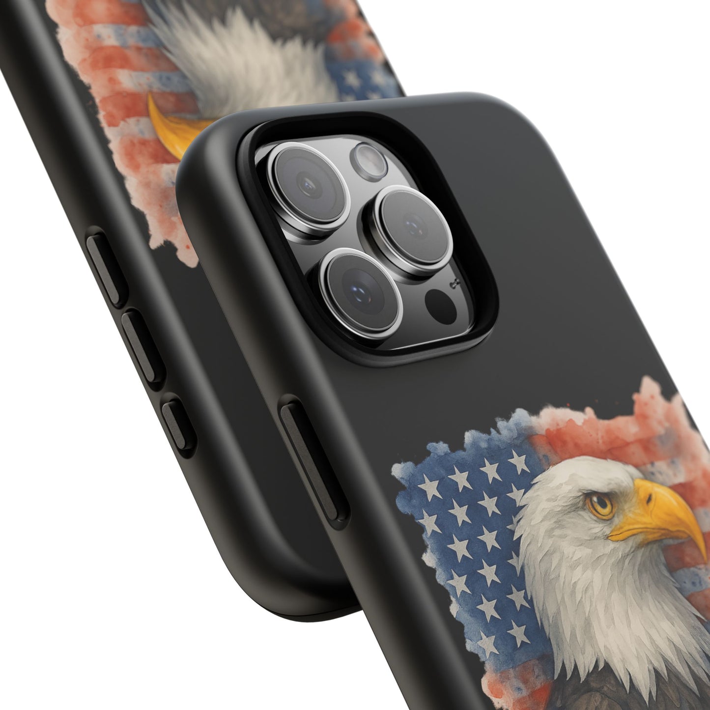 Patriotic Eagle Phone Case for iPhone - Tough Cases with American Flag Design 4th of July Case Memorial Day Veteran's Day
