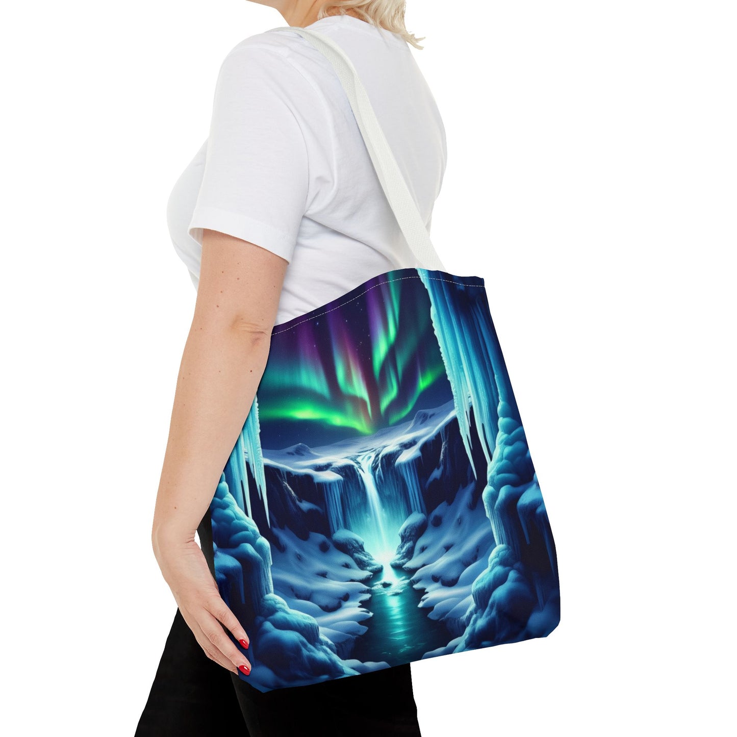 Icy Landscape Tote Bag