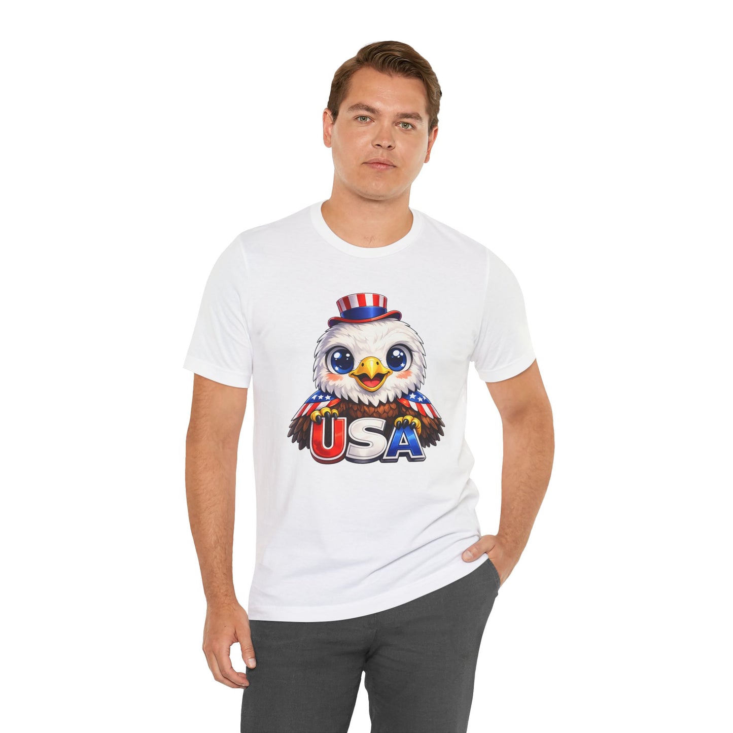 Cute USA Eagle Shirt, Patriotic Eagle T Shirt, Fourth Of July Shirt, American Flag Eagle Tee, Freedom Graphic Shirt, USA Pride Top