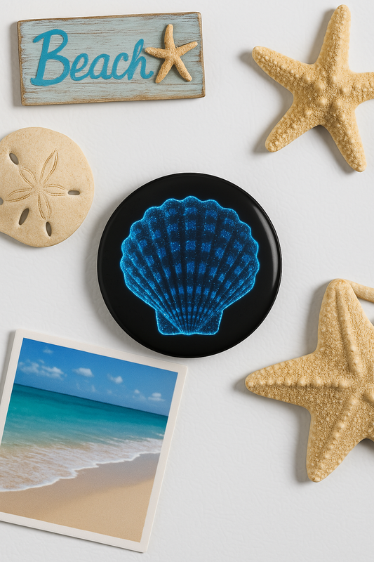Glowing Shell Button Magnet – Unique Nautical Decor 1