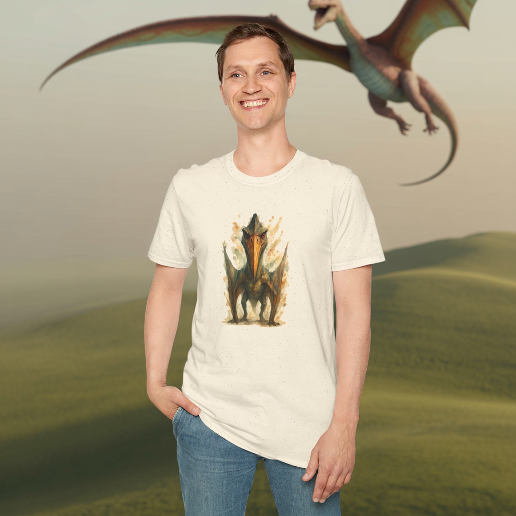 Quetzalcoatlus Pterosaur Tee - Prehistoric Flying Reptile Shirt, Dinosaur Lover Gift, Paleontology Art Unisex T-Shirt