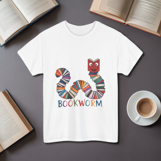 Cute Bookworm Shirt – Funny Reading Lover Tee – Teacher Gift – Kids Book Tee – Unisex Book Nerd Shirt – Book Club Graphic T-Shirt