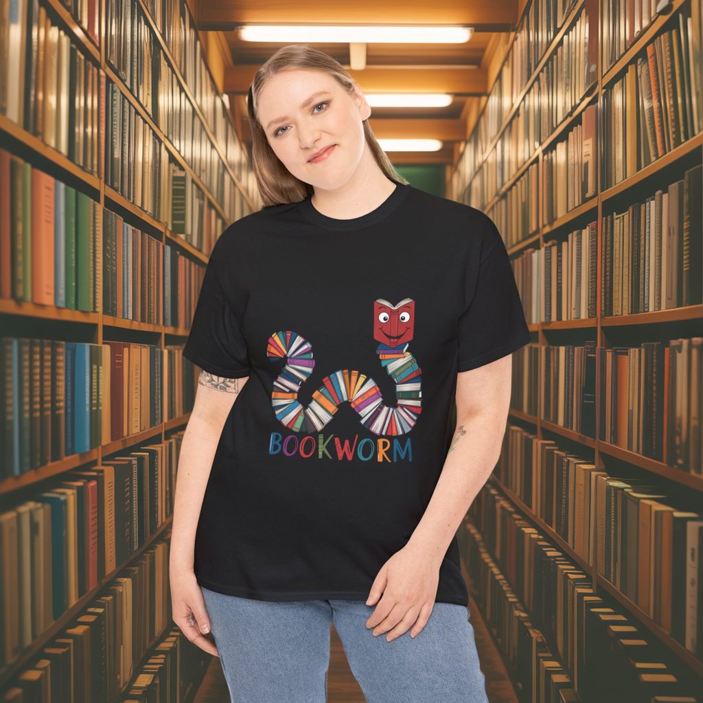 Cute Bookworm Shirt – Funny Reading Lover Tee – Teacher Gift – Kids Book Tee – Unisex Book Nerd Shirt – Book Club Graphic T-Shirt