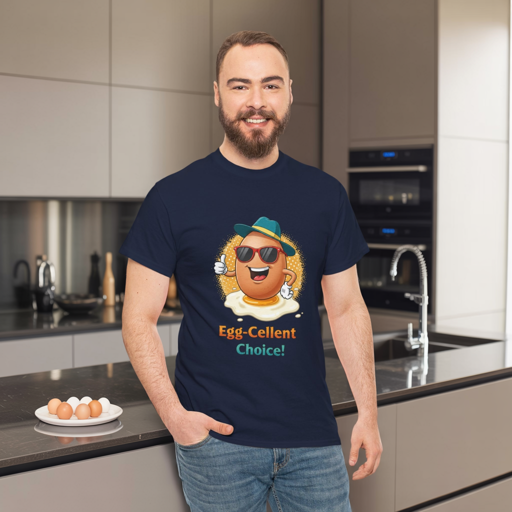 Funny Egg Shirt | Egg-Cellent Choice T-Shirt | Pun Food Tee | Breakfast Lover Gift | Cool Cartoon Egg Shirt | Dad Joke Shirt