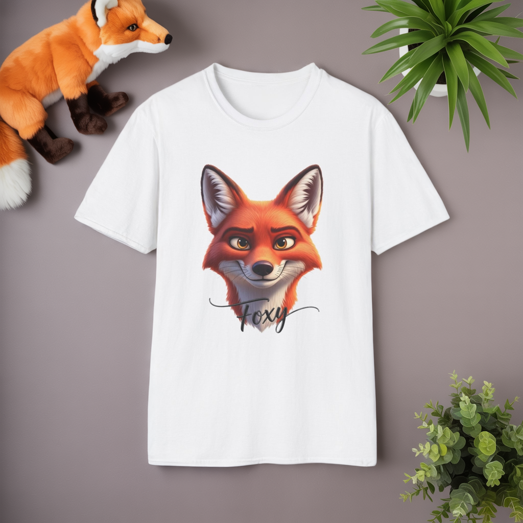 Foxy T-Shirt, Cute Fox Graphic Tee, Animal Lover Shirt, Fun And Confident Top, Playful Pun Gift, Soft Cotton Tee For Everyday Wear