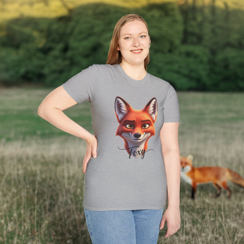 Foxy T-Shirt, Cute Fox Graphic Tee, Animal Lover Shirt, Fun And Confident Top, Playful Pun Gift, Soft Cotton Tee For Everyday Wear