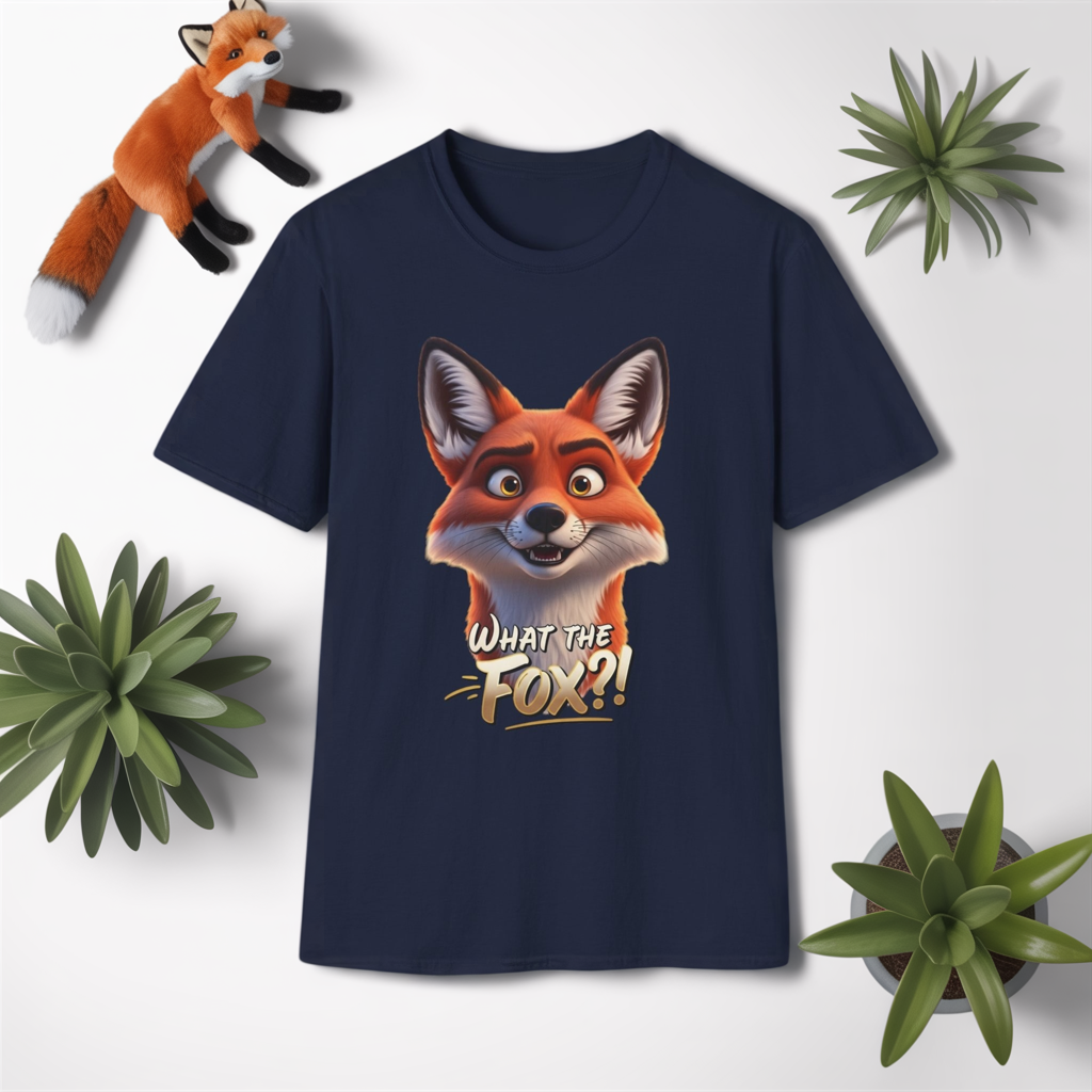 What The Fox T-Shirt, Funny Fox Graphic Tee, Animal Lover Shirt, Cute Pun Gift, Woodland Animal Top, Fun Casual Shirt For Men And Women