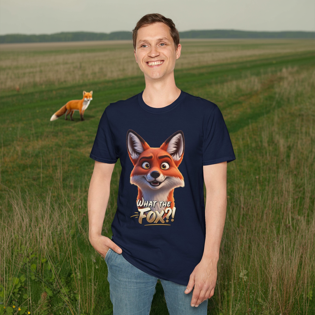 What The Fox T-Shirt, Funny Fox Graphic Tee, Animal Lover Shirt, Cute Pun Gift, Woodland Animal Top, Fun Casual Shirt For Men And Women