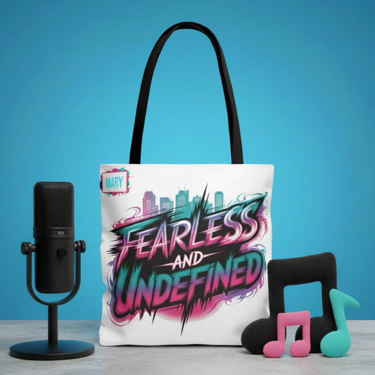 Custom Name Tote Bag | Fearless and Undefined Design | K-Pop Inspired Gift for Fans | Personalized Bold Aesthetic Bag | Trendy Streetwear Tote
