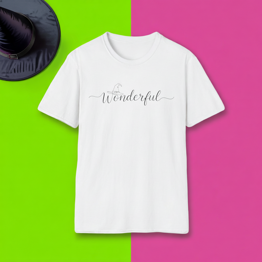 Wonderful Broadway Inspired T-Shirt | Musical Theater Tee | Minimalist Script Shirt | Gift for Stage Fans | Aesthetic Performer Outfit