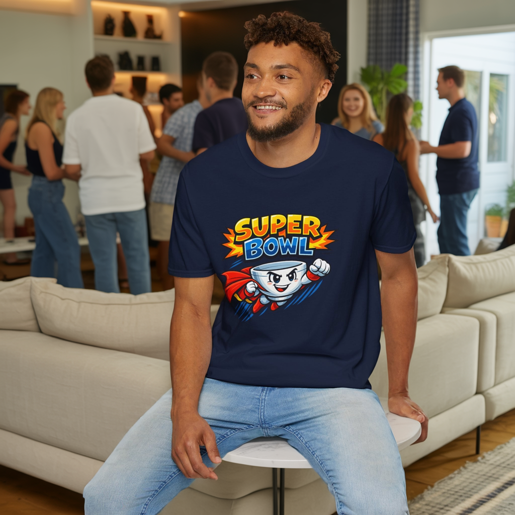 Super Bowl Shirt, Funny Super Bowl T Shirt, Football Party Shirt, Game Day Shirt, Bowl Pun Shirt, Super Bowl Party Tee, Unisex Graphic Tee