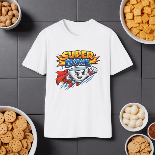 Super Bowl Shirt, Funny Super Bowl T Shirt, Football Party Shirt, Game Day Shirt, Bowl Pun Shirt, Super Bowl Party Tee, Unisex Graphic Tee