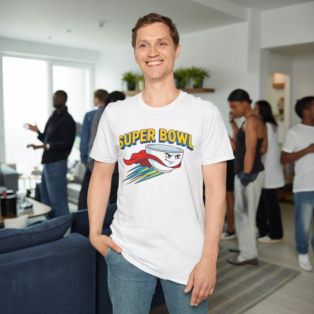 Super Bowl Shirt, Funny Super Bowl T Shirt, Football Party Shirt, Game Day Tee, Bowl Pun Shirt, Super Bowl Party Shirt, Unisex Graphic Tee
