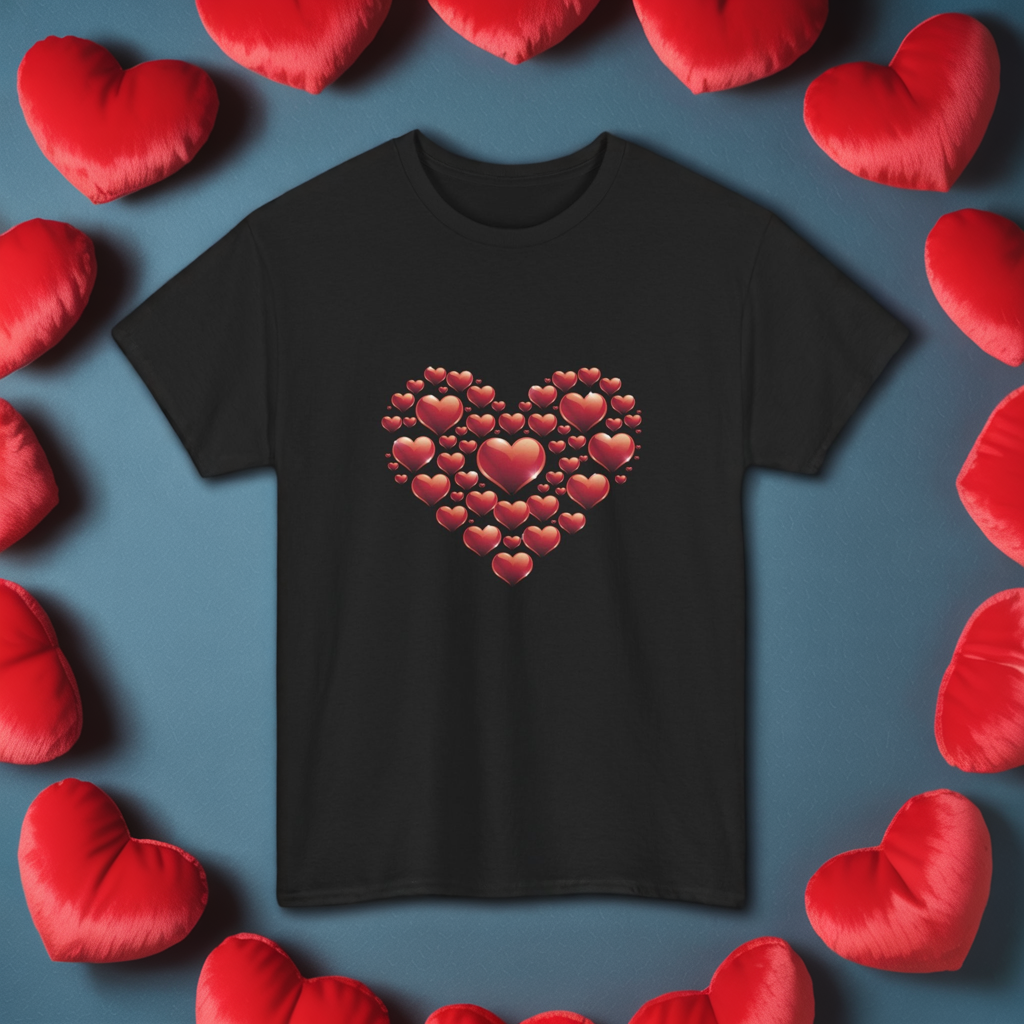 Heart Of Hearts Shirt, Minimal Valentine Shirt, Red Heart Graphic Tee, Love Aesthetic T Shirt, Valentine Gift Shirt