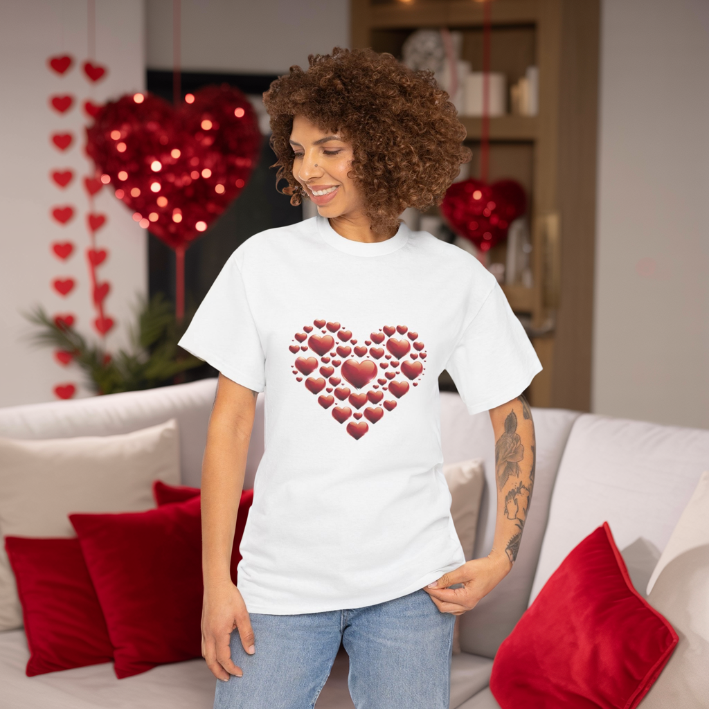 Heart Of Hearts Shirt, Minimal Valentine Shirt, Red Heart Graphic Tee, Love Aesthetic T Shirt, Valentine Gift Shirt