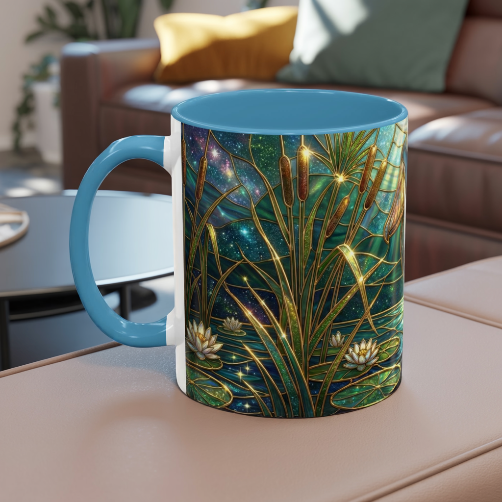 Shoebill Stork Mug, Stained Glass Bird Art, Prehistoric Animal Gift, Swamp Nature Coffee Cup, Galaxy Night, Ornithology Lover Present