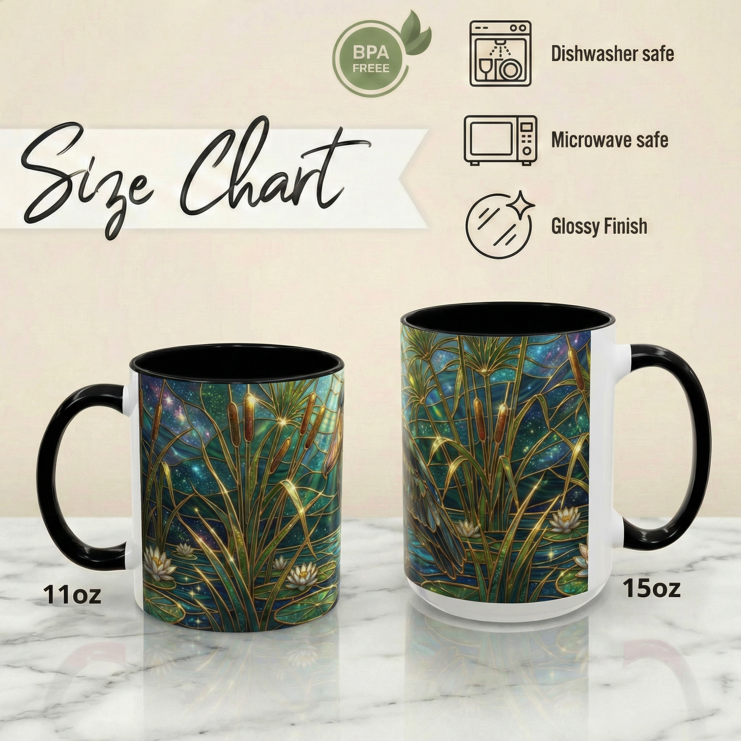 Shoebill Stork Mug, Stained Glass Bird Art, Prehistoric Animal Gift, Swamp Nature Coffee Cup, Galaxy Night, Ornithology Lover Present