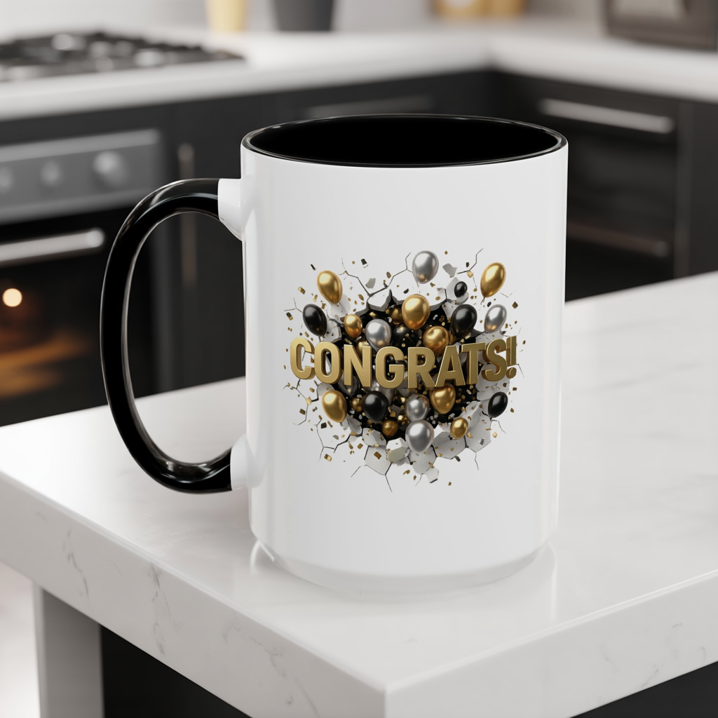 Personalized Congrats Mug, Custom Graduation Gift, Promotion Coffee Cup, New Dad Present, Teacher Appreciation Gift, Custom Name Cups