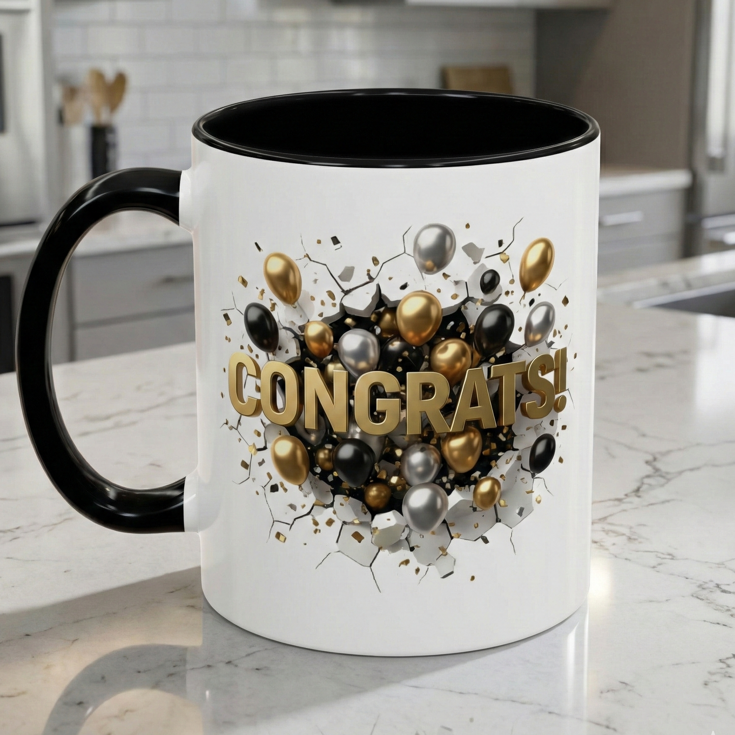 Personalized Congrats Mug, Custom Graduation Gift, Promotion Coffee Cup, New Dad Present, Teacher Appreciation Gift, Custom Name Cups