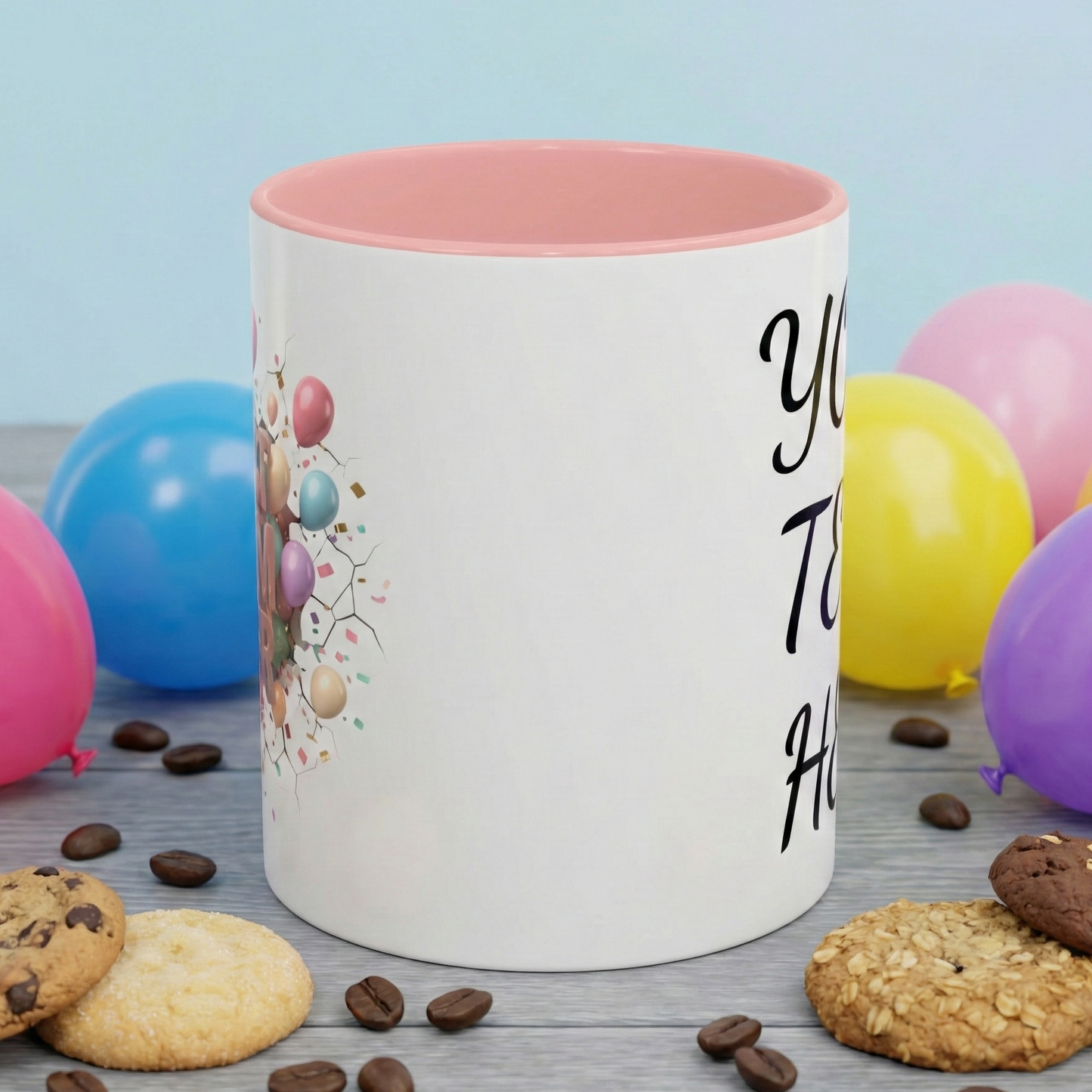Personalized Mom Mug, Best Mom Ever Gift, Custom Name Coffee Cup, 3D Balloon Design, Mothers Day Gift, New Mom Gift 2025, Custom Mug